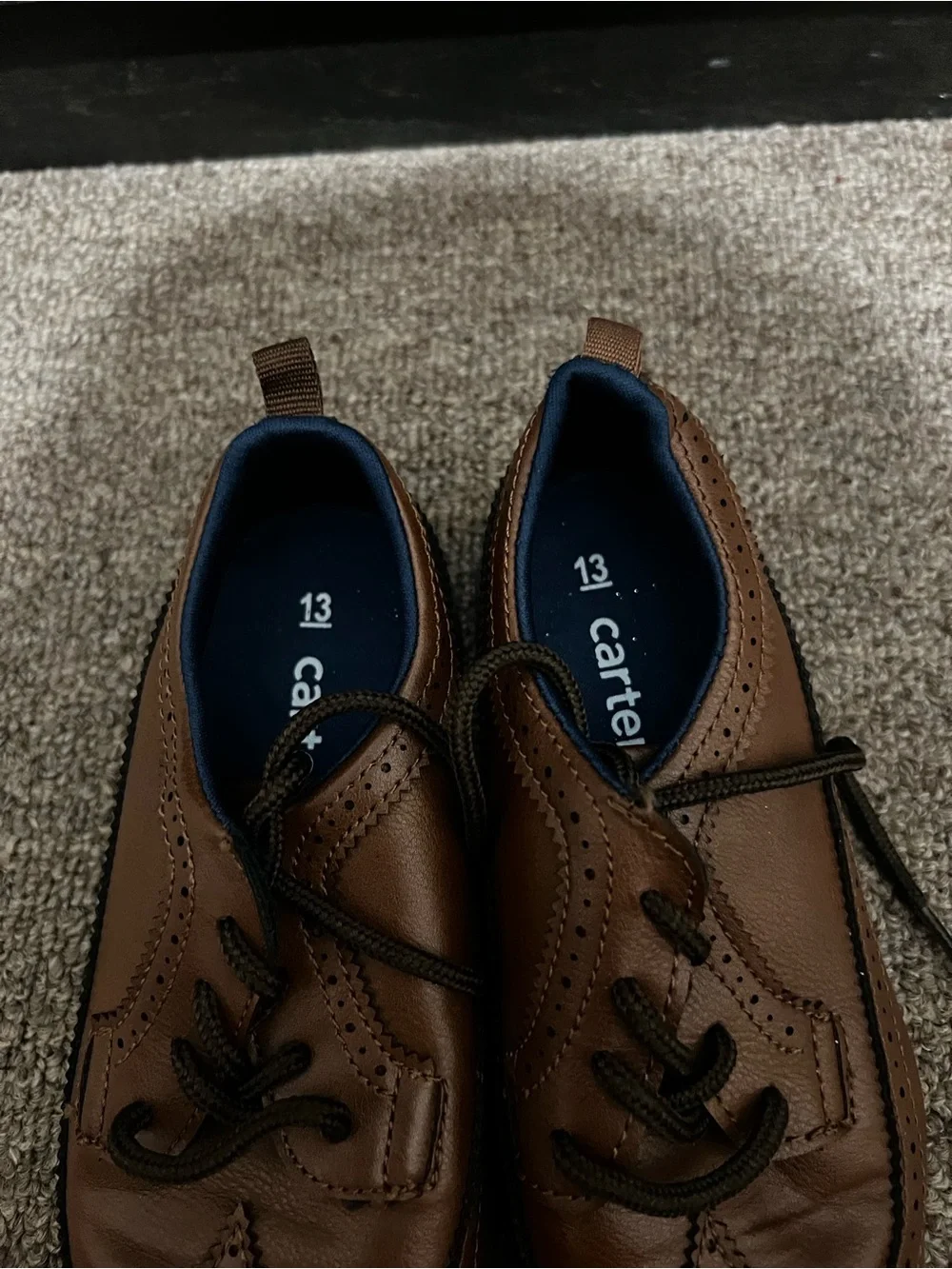 Carter's Brown Wingtip Dress Shoes for Kids